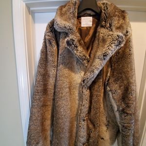 Urban Outfitters FAUX Fur Top Coat